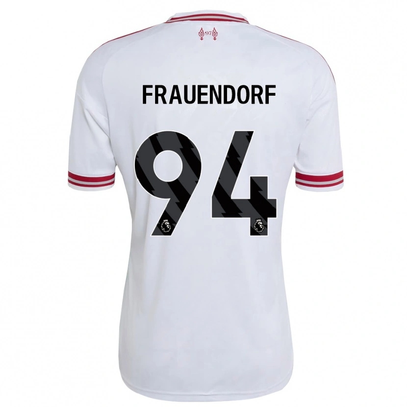 Danxen Hombre Camiseta Melkamu Frauendorf #94 Rojo Blanco 2ª Equipación 2026/27 La Camisa México