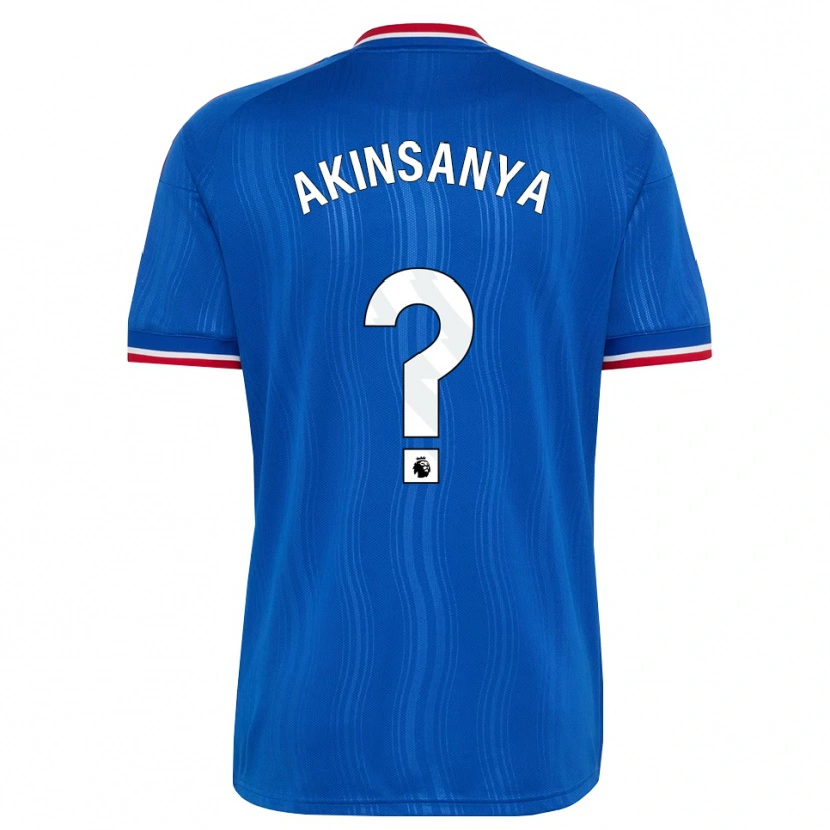 Danxen Hombre Camiseta Joseph Akinsanya #0 Azul Blanco Rojo 2ª Equipación 2026/27 La Camisa México
