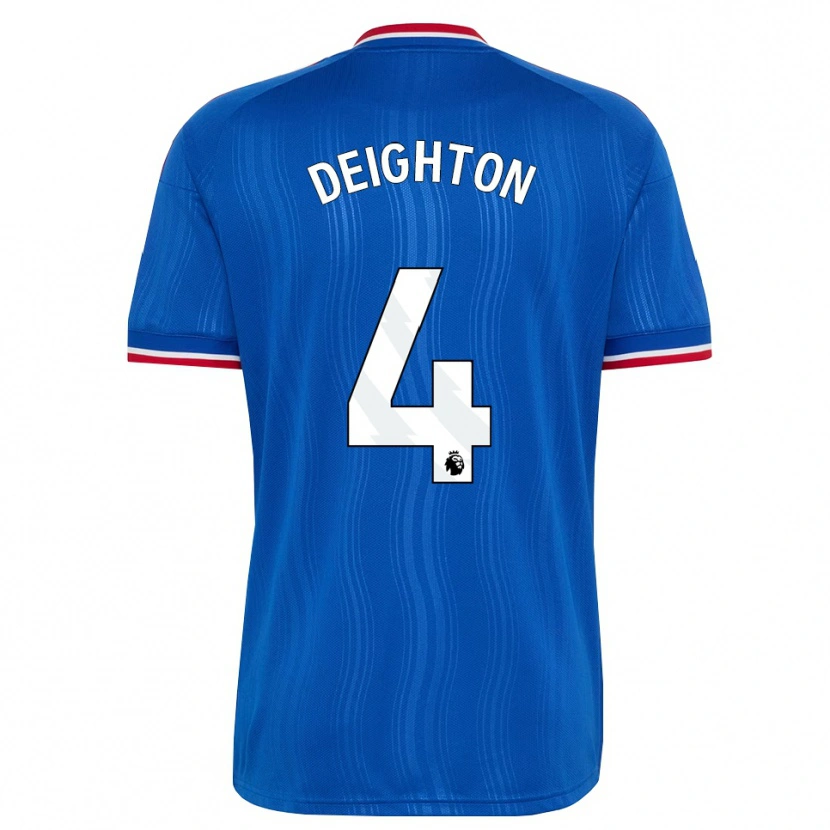 Danxen Hombre Camiseta Joe Deighton #4 Azul Blanco Rojo 2ª Equipación 2026/27 La Camisa México