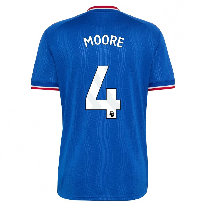 Danxen Hombre Camiseta Jade Moore #4 Azul Blanco Rojo 2ª Equipación 2026/27 La Camisa México