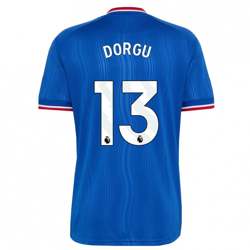 Danxen Hombre Camiseta Patrick Dorgu #13 Azul Blanco Rojo 2ª Equipación 2026/27 La Camisa México