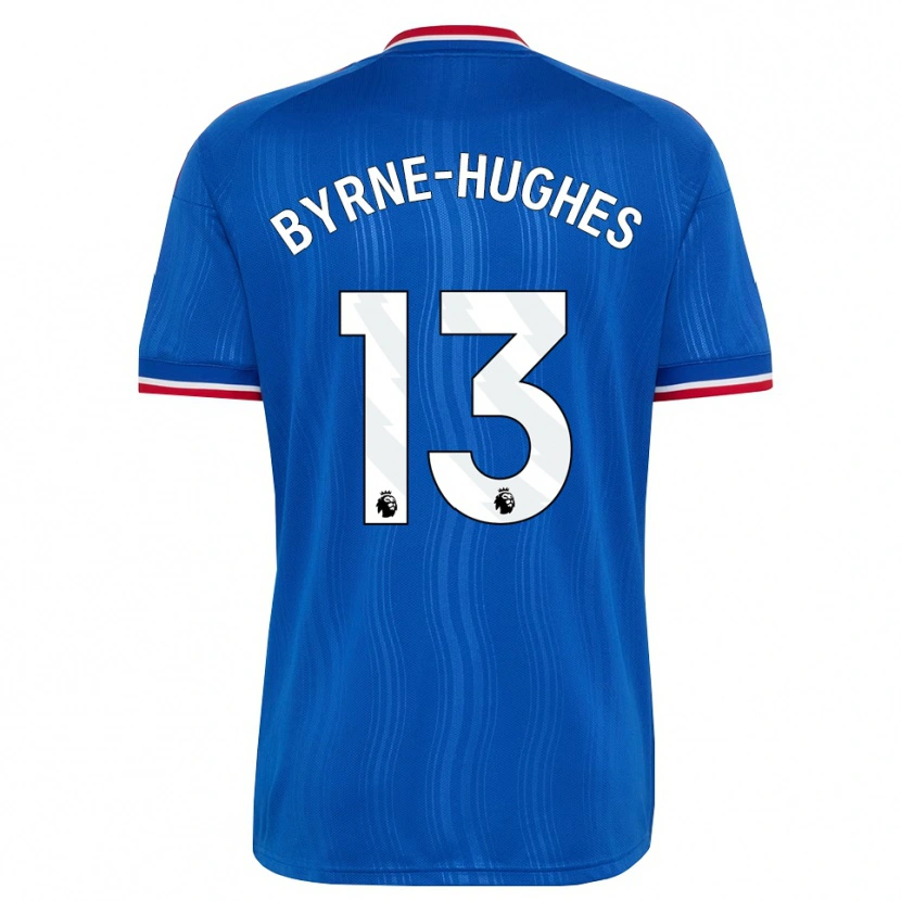 Danxen Hombre Camiseta Cameron Byrne-Hughes #13 Azul Blanco Rojo 2ª Equipación 2026/27 La Camisa México