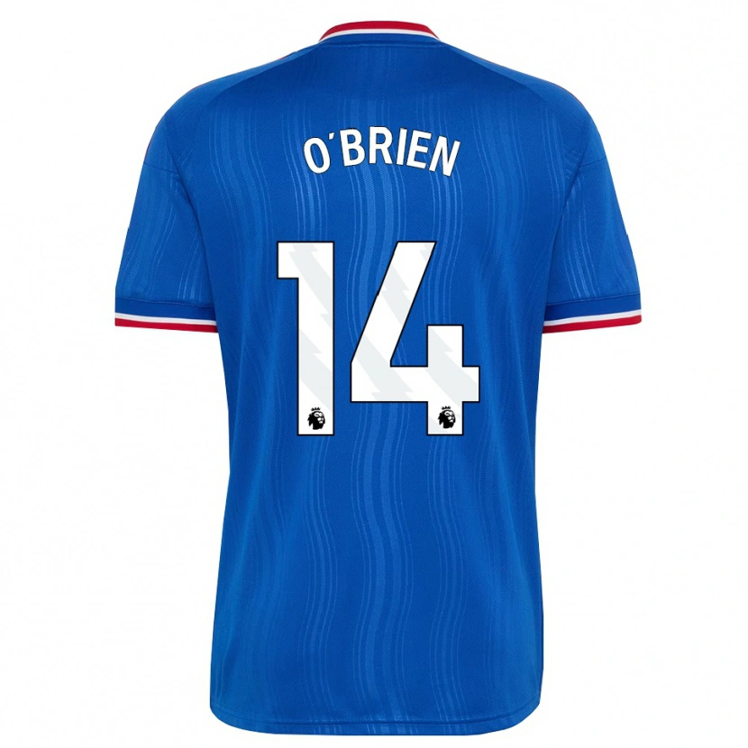 Danxen Hombre Camiseta Sam O'brien #14 Azul Blanco Rojo 2ª Equipación 2026/27 La Camisa México