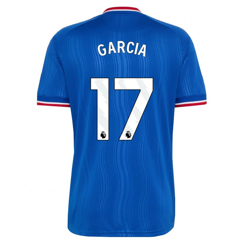 Danxen Hombre Camiseta Lucia Garcia #17 Azul Blanco Rojo 2ª Equipación 2026/27 La Camisa México