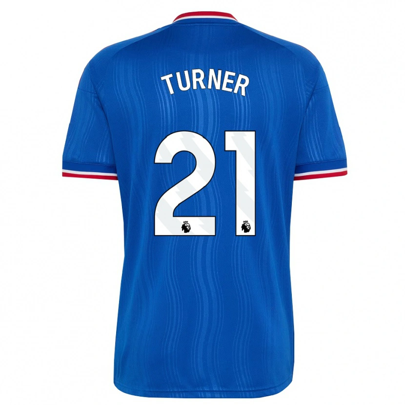 Danxen Hombre Camiseta Millie Turner #21 Azul Blanco Rojo 2ª Equipación 2026/27 La Camisa México