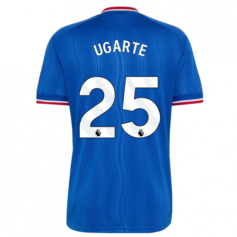 Danxen Hombre Camiseta Manuel Ugarte #25 Azul Blanco Rojo 2ª Equipación 2026/27 La Camisa México