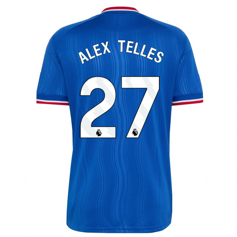 Danxen Hombre Camiseta Alex Nicolao Telles #27 Azul Blanco Rojo 2ª Equipación 2026/27 La Camisa México