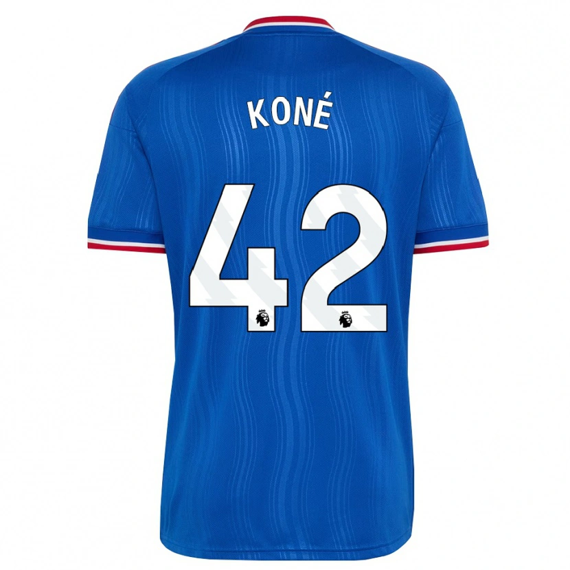 Danxen Hombre Camiseta Sékou Koné #42 Azul Blanco Rojo 2ª Equipación 2026/27 La Camisa México