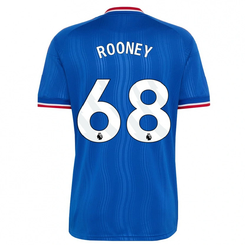 Danxen Hombre Camiseta Kai Rooney #68 Azul Blanco Rojo 2ª Equipación 2026/27 La Camisa México
