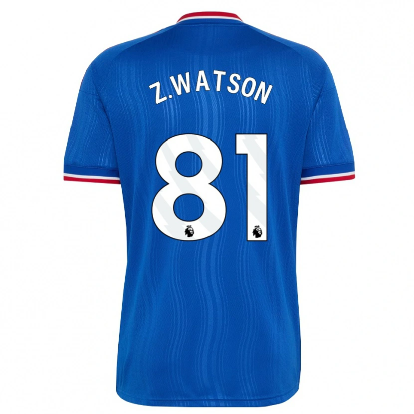 Danxen Hombre Camiseta Zac Watson #81 Azul Blanco Rojo 2ª Equipación 2026/27 La Camisa México