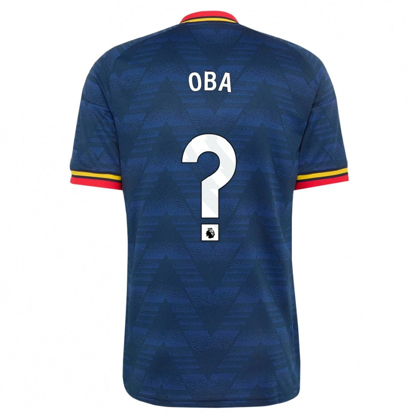 Danxen Hombre Camiseta Jayden Oba #0 Azulmedianoche Amarillo Rojo 2ª Equipación 2026/27 La Camisa México