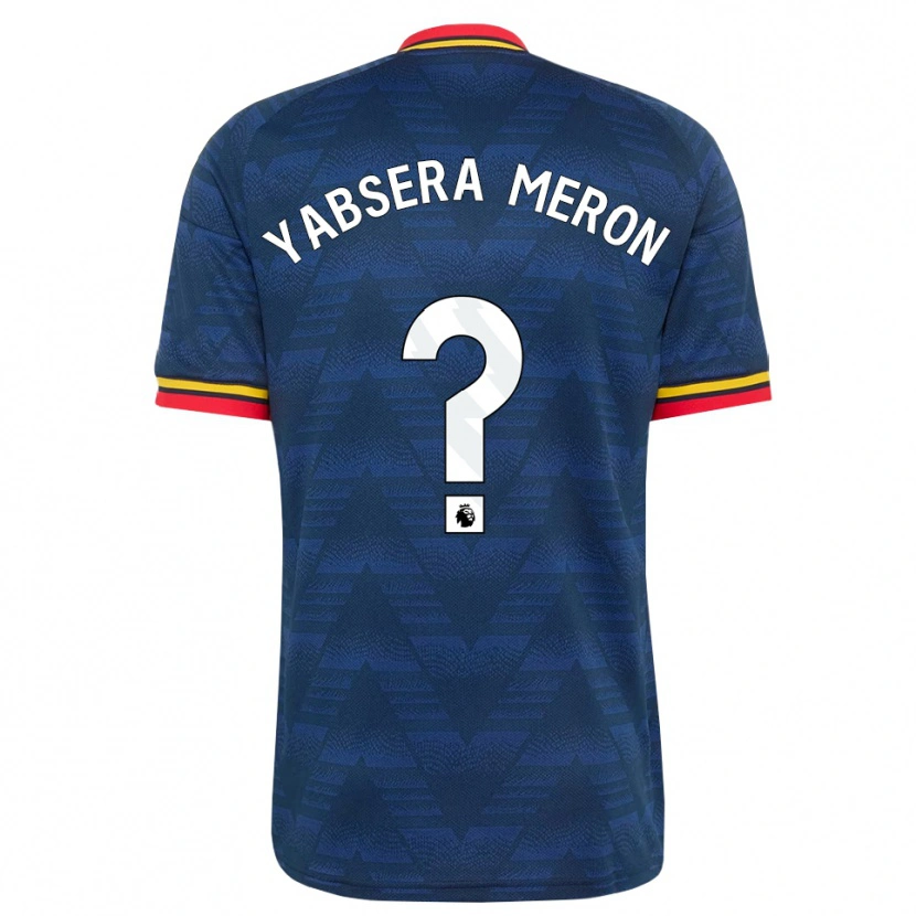 Danxen Hombre Camiseta Yabsera Meron #0 Azulmedianoche Amarillo Rojo 2ª Equipación 2026/27 La Camisa México