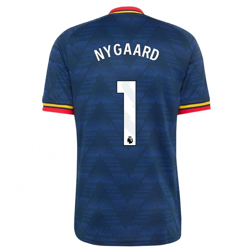 Danxen Hombre Camiseta Lucas Nygaard #1 Azulmedianoche Amarillo Rojo 2ª Equipación 2026/27 La Camisa México