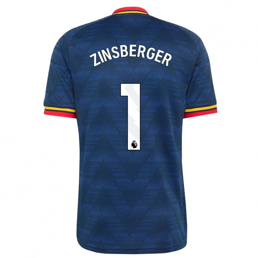 Danxen Hombre Camiseta Manuela Zinsberger #1 Azulmedianoche Amarillo Rojo 2ª Equipación 2026/27 La Camisa México