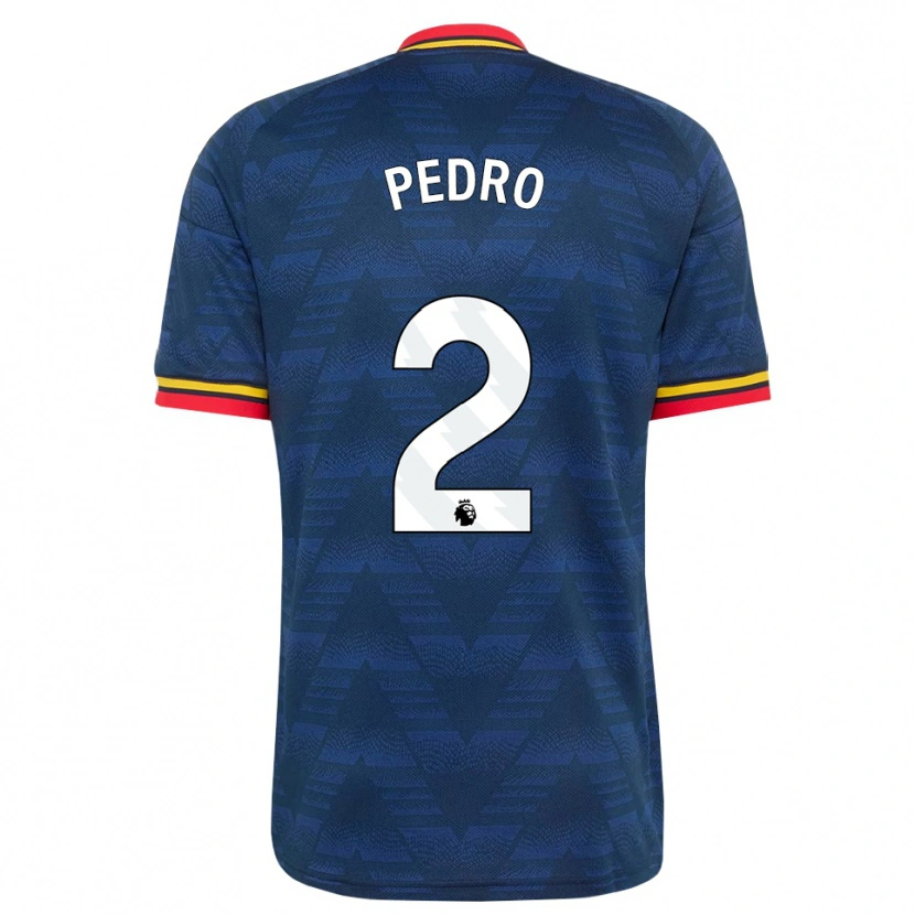 Danxen Hombre Camiseta Angelinou Pedro #2 Azulmedianoche Amarillo Rojo 2ª Equipación 2026/27 La Camisa México