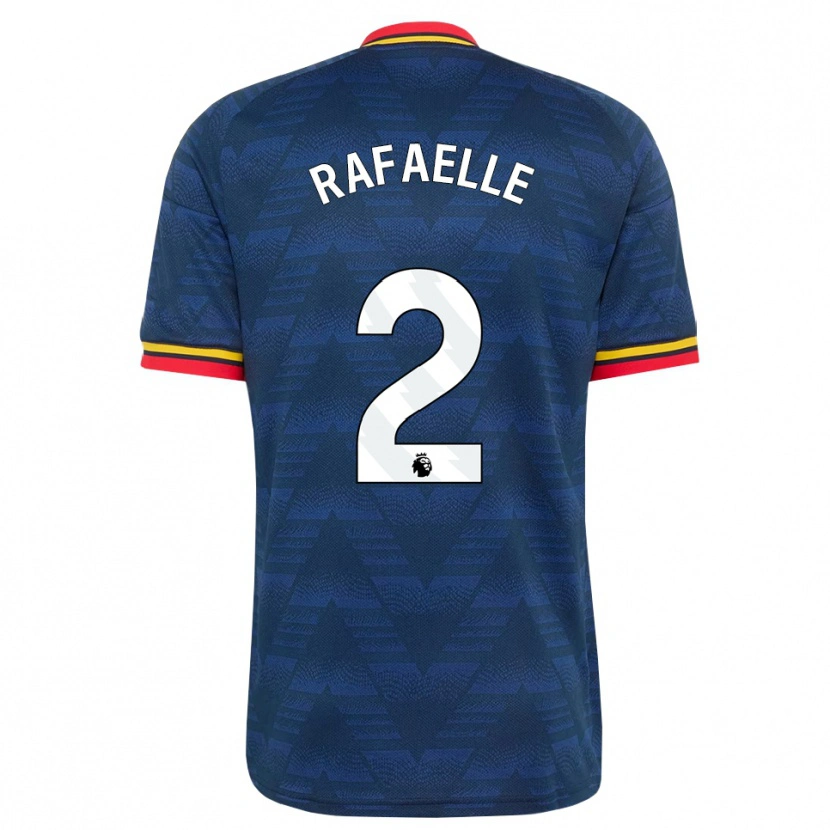 Danxen Hombre Camiseta Rafaelle Souza #2 Azulmedianoche Amarillo Rojo 2ª Equipación 2026/27 La Camisa México