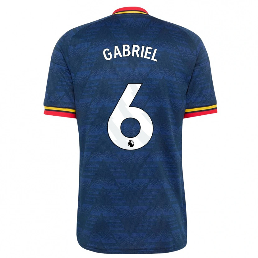 Danxen Hombre Camiseta Gabriel Magalhães #6 Azulmedianoche Amarillo Rojo 2ª Equipación 2026/27 La Camisa México