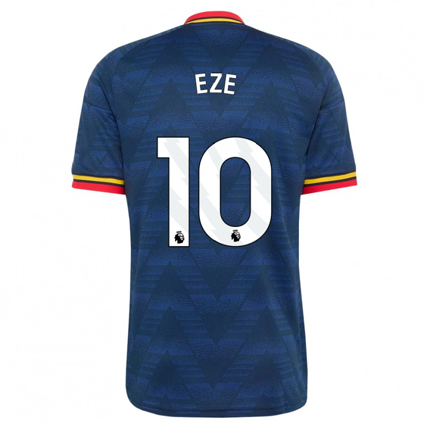 Danxen Hombre Camiseta Eberechi Eze #10 Azulmedianoche Amarillo Rojo 2ª Equipación 2026/27 La Camisa México