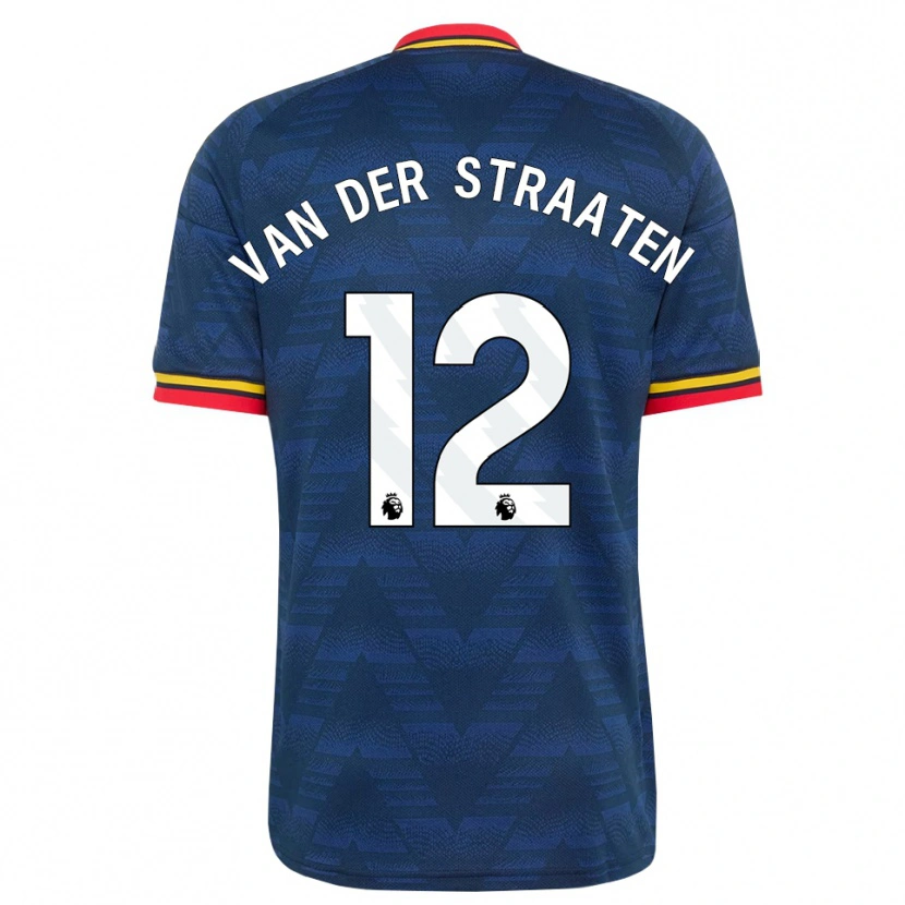 Danxen Hombre Camiseta Zachary Van Der Straaten #12 Azulmedianoche Amarillo Rojo 2ª Equipación 2026/27 La Camisa México