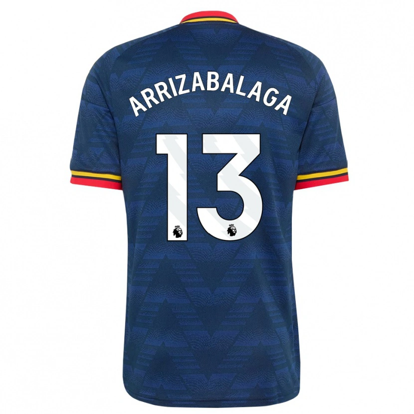 Danxen Hombre Camiseta Kepa Arrizabalaga #13 Azulmedianoche Amarillo Rojo 2ª Equipación 2026/27 La Camisa México
