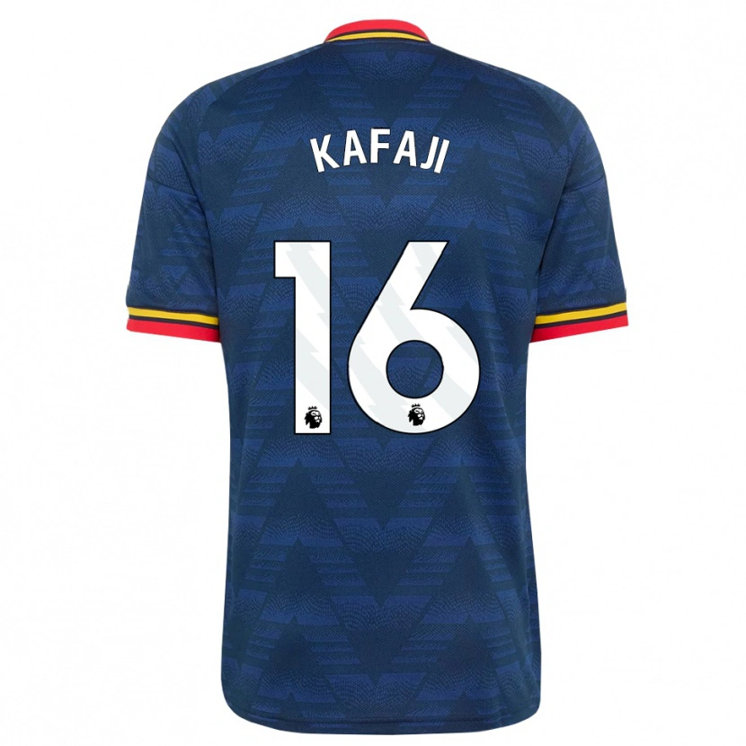 Danxen Hombre Camiseta Rosa Kafaji #16 Azulmedianoche Amarillo Rojo 2ª Equipación 2026/27 La Camisa México