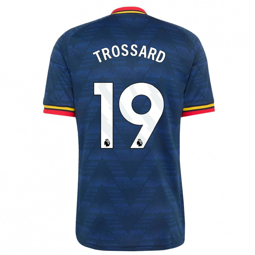 Danxen Hombre Camiseta Leandro Trossard #19 Azulmedianoche Amarillo Rojo 2ª Equipación 2026/27 La Camisa México