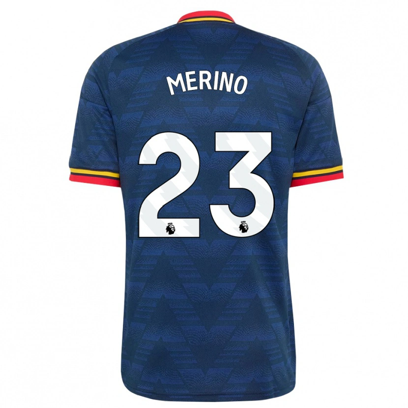 Danxen Hombre Camiseta Mikel Merino #23 Azulmedianoche Amarillo Rojo 2ª Equipación 2026/27 La Camisa México