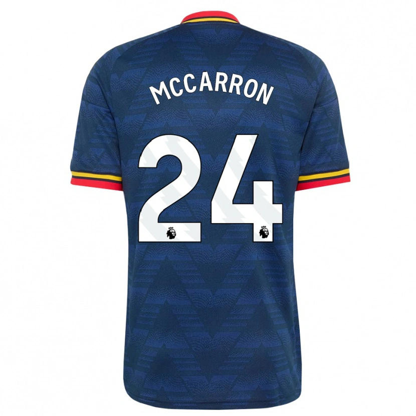 Danxen Hombre Camiseta Daniel Mccarron #24 Azulmedianoche Amarillo Rojo 2ª Equipación 2026/27 La Camisa México