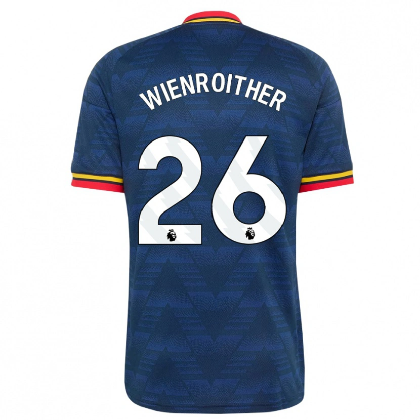 Danxen Hombre Camiseta Laura Wienroither #26 Azulmedianoche Amarillo Rojo 2ª Equipación 2026/27 La Camisa México