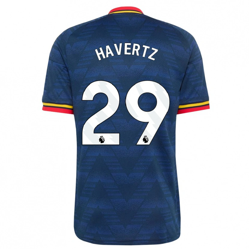Danxen Hombre Camiseta Kai Havertz #29 Azulmedianoche Amarillo Rojo 2ª Equipación 2026/27 La Camisa México
