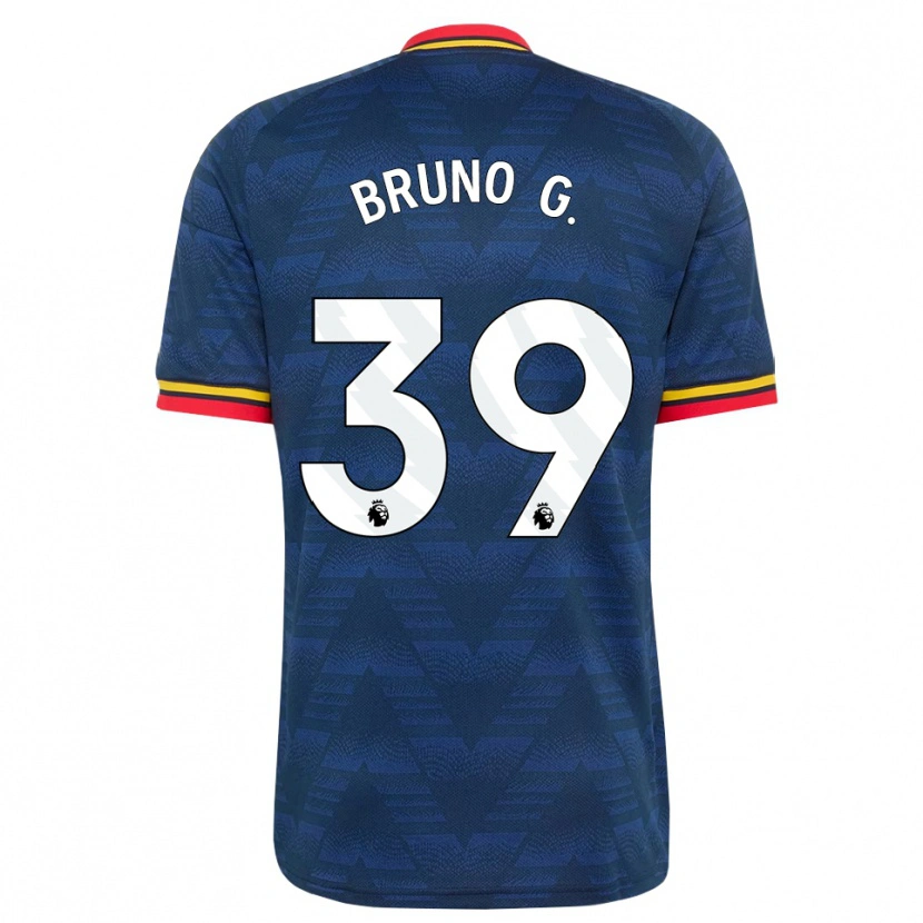 Danxen Hombre Camiseta Bruno Guimarães #39 Azulmedianoche Amarillo Rojo 2ª Equipación 2026/27 La Camisa México