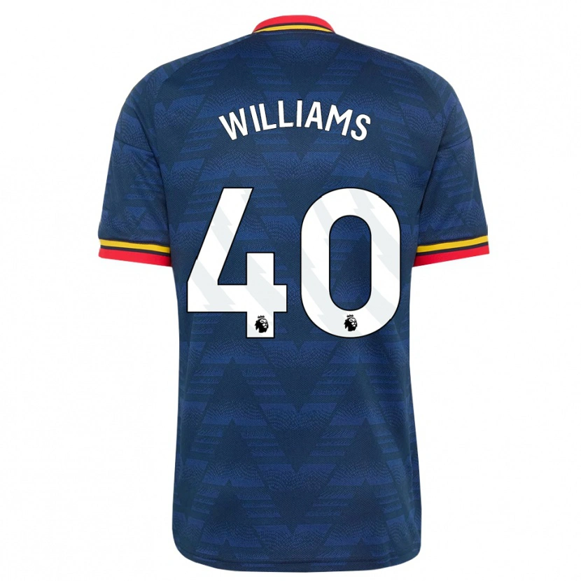 Danxen Hombre Camiseta Naomi Williams #40 Azulmedianoche Amarillo Rojo 2ª Equipación 2026/27 La Camisa México
