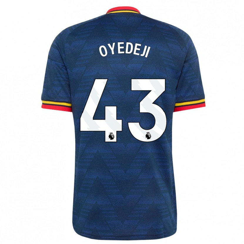 Danxen Hombre Camiseta Nathan Butler Oyedeji #43 Azulmedianoche Amarillo Rojo 2ª Equipación 2026/27 La Camisa México