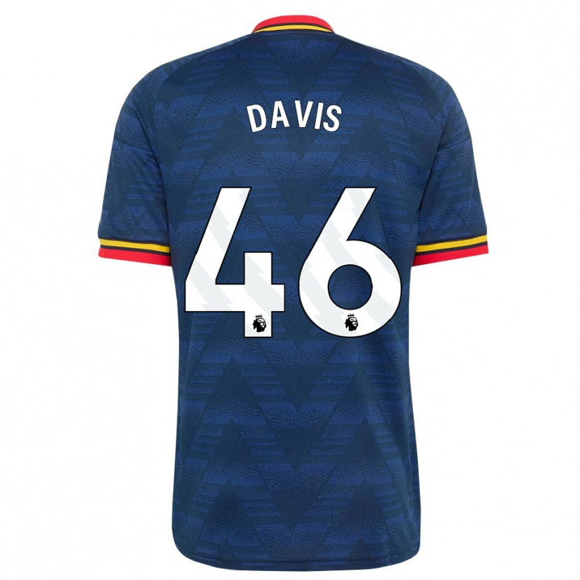 Danxen Hombre Camiseta Timi Davis #46 Azulmedianoche Amarillo Rojo 2ª Equipación 2026/27 La Camisa México