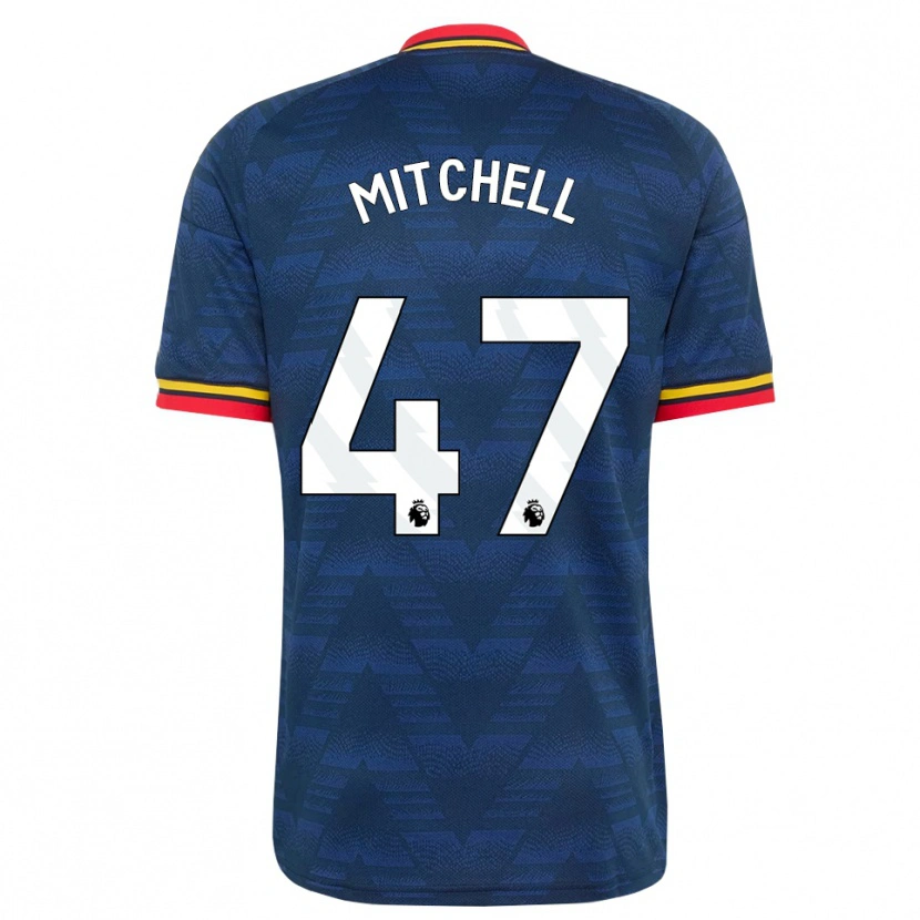 Danxen Hombre Camiseta Remy Mitchell #47 Azulmedianoche Amarillo Rojo 2ª Equipación 2026/27 La Camisa México