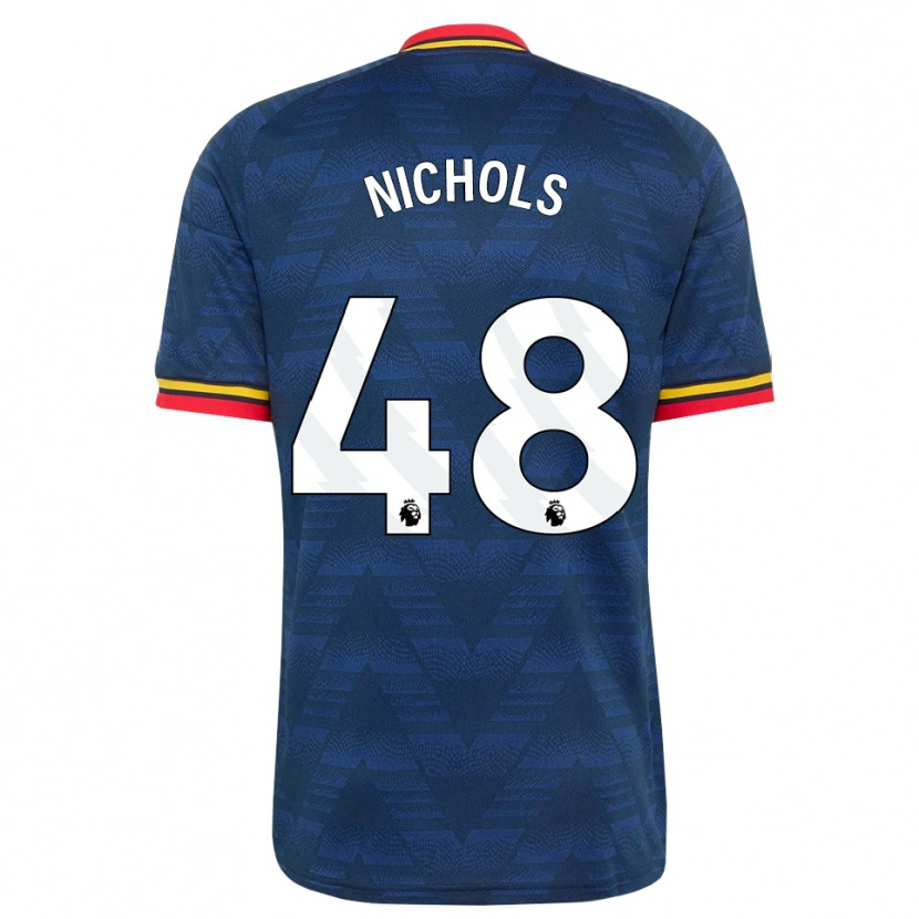 Danxen Hombre Camiseta Josh Nichols #48 Azulmedianoche Amarillo Rojo 2ª Equipación 2026/27 La Camisa México