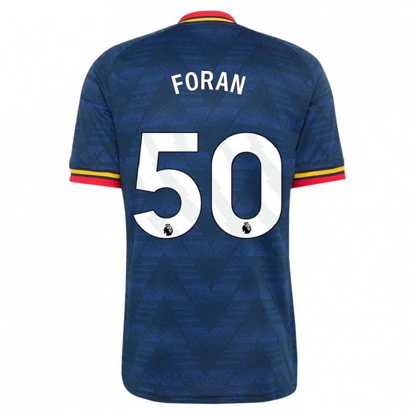 Danxen Hombre Camiseta Taylor Foran #50 Azulmedianoche Amarillo Rojo 2ª Equipación 2026/27 La Camisa México