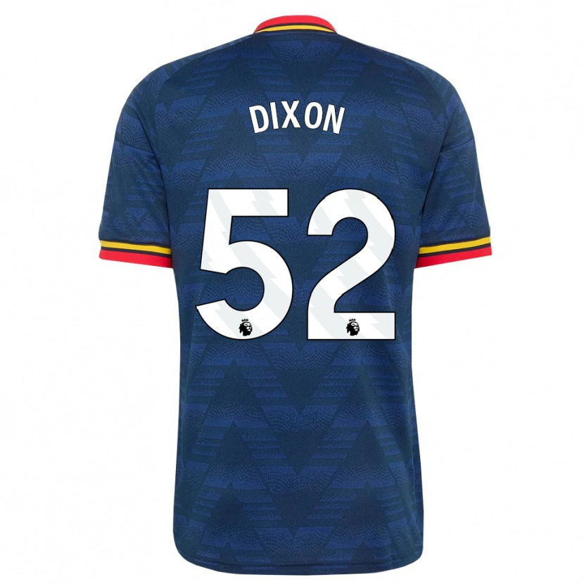 Danxen Hombre Camiseta Jaden Dixon #52 Azulmedianoche Amarillo Rojo 2ª Equipación 2026/27 La Camisa México