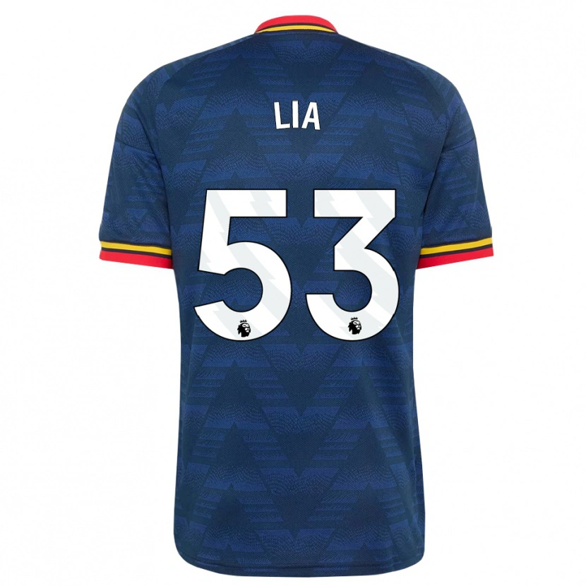 Danxen Hombre Camiseta Vivienne Lia #53 Azulmedianoche Amarillo Rojo 2ª Equipación 2026/27 La Camisa México