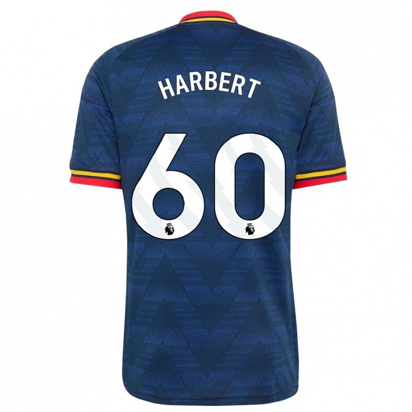 Danxen Hombre Camiseta Laila Harbert #60 Azulmedianoche Amarillo Rojo 2ª Equipación 2026/27 La Camisa México