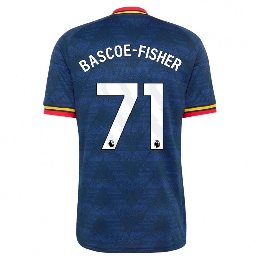 Danxen Hombre Camiseta Jakai Bascoe-Fisher #71 Azulmedianoche Amarillo Rojo 2ª Equipación 2026/27 La Camisa México