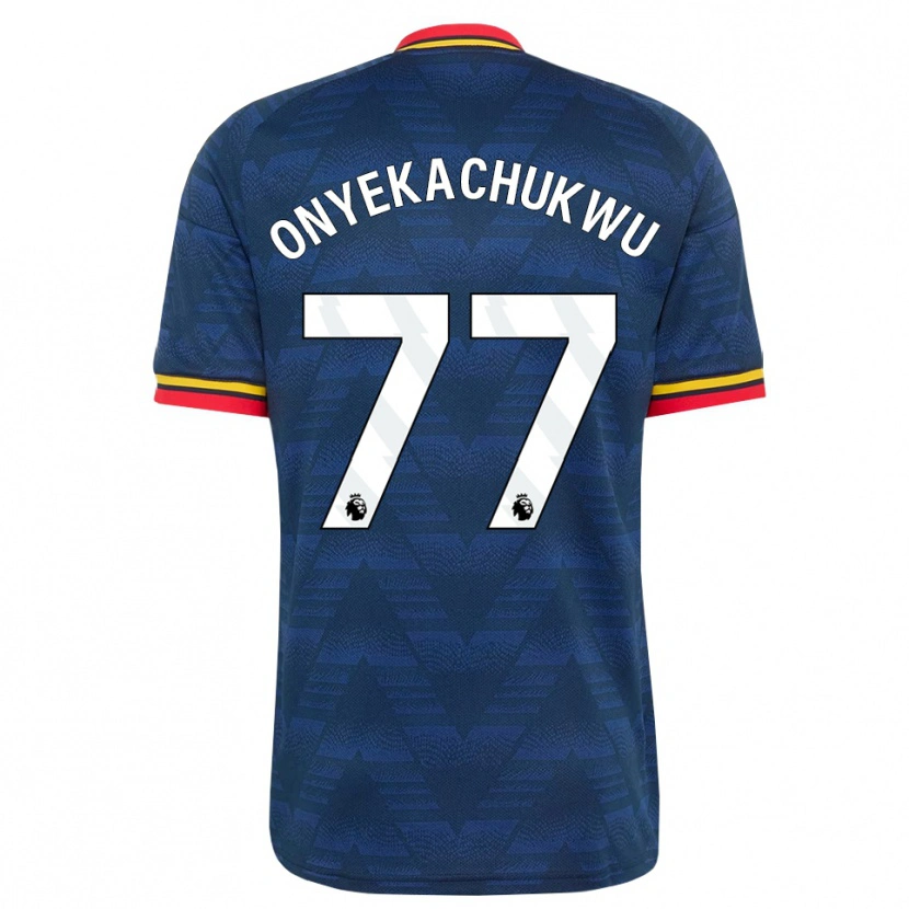 Danxen Hombre Camiseta Samuel Onyekachukwu #77 Azulmedianoche Amarillo Rojo 2ª Equipación 2026/27 La Camisa México