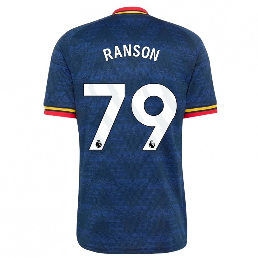 Danxen Hombre Camiseta Khari Ranson #79 Azulmedianoche Amarillo Rojo 2ª Equipación 2026/27 La Camisa México