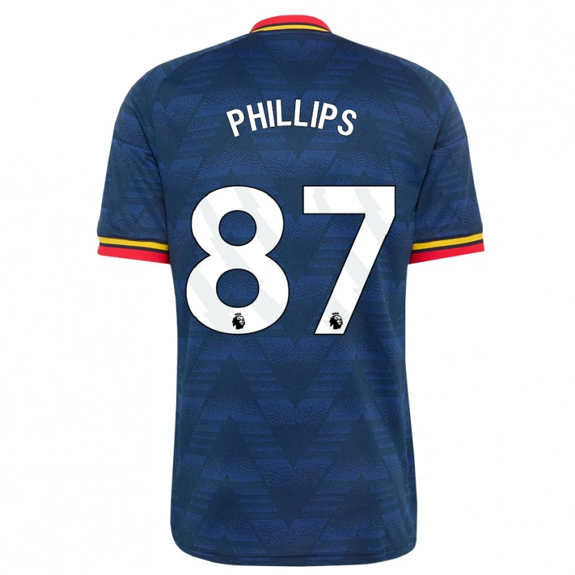 Danxen Hombre Camiseta Bowen Phillips #87 Azulmedianoche Amarillo Rojo 2ª Equipación 2026/27 La Camisa México