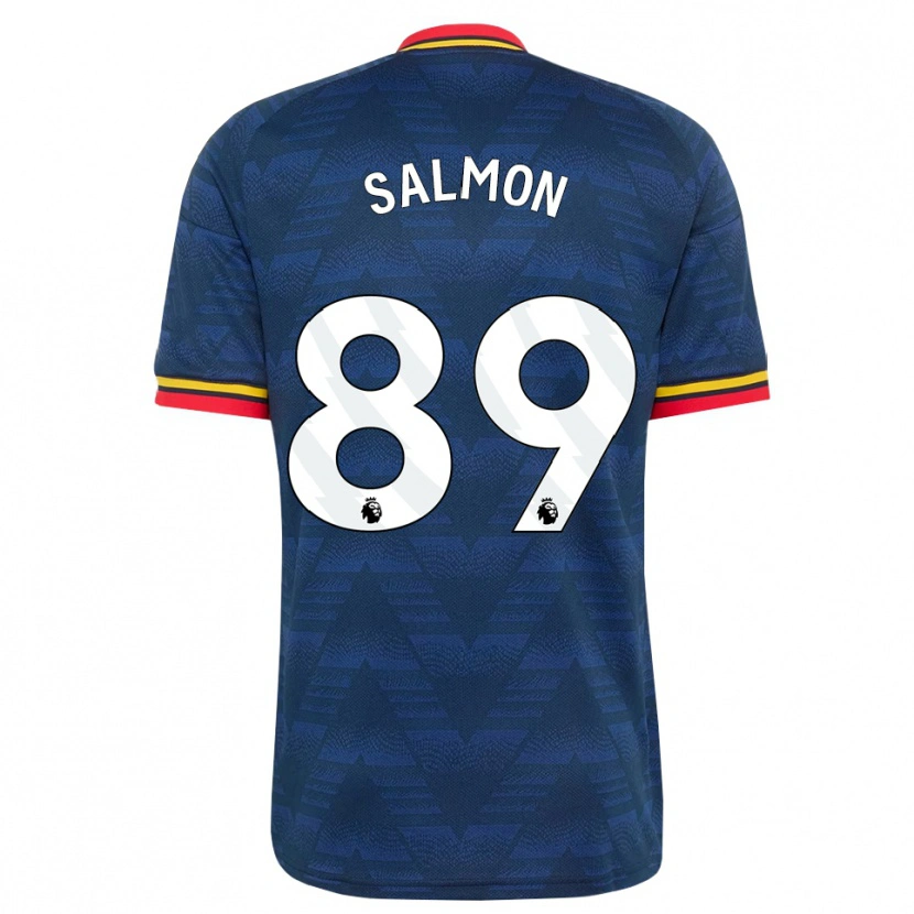 Danxen Hombre Camiseta Marli Salmon #89 Azulmedianoche Amarillo Rojo 2ª Equipación 2026/27 La Camisa México