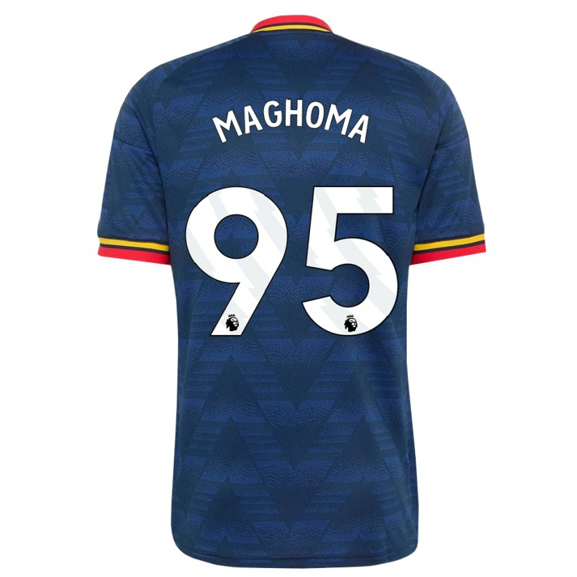 Danxen Hombre Camiseta Jaden Maghoma #95 Azulmedianoche Amarillo Rojo 2ª Equipación 2026/27 La Camisa México