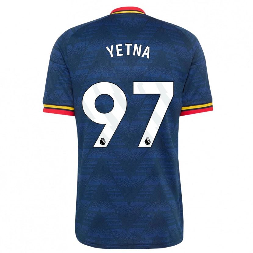 Danxen Hombre Camiseta Mikael Yetna #97 Azulmedianoche Amarillo Rojo 2ª Equipación 2026/27 La Camisa México