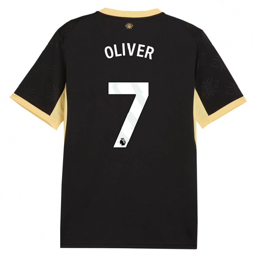 Danxen Hombre Camiseta Dexter Oliver #7 Negro Amarillo 2ª Equipación 2026/27 La Camisa México