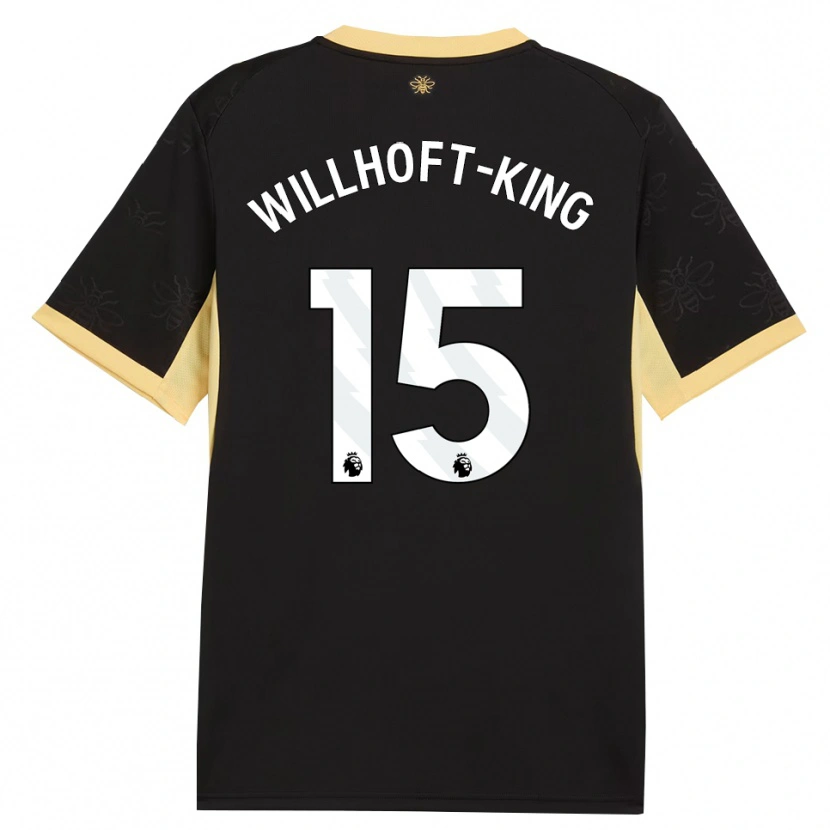 Danxen Hombre Camiseta Han Willhoft-King #15 Negro Amarillo 2ª Equipación 2026/27 La Camisa México