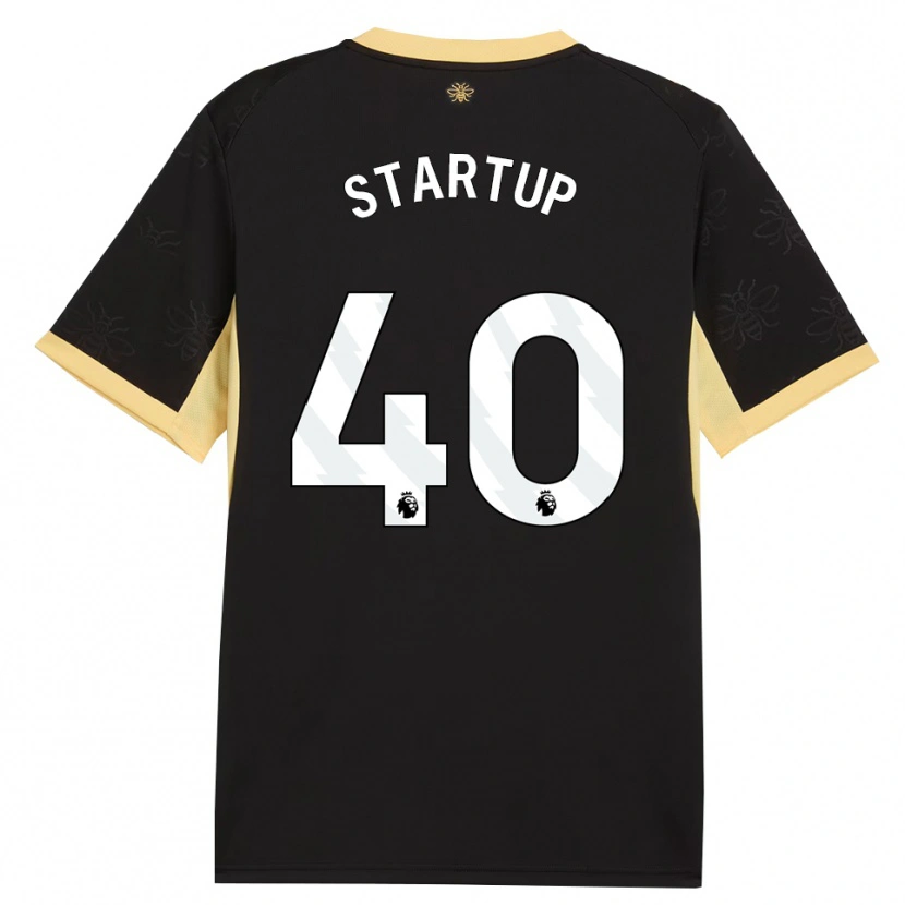 Danxen Hombre Camiseta Katie Startup #40 Negro Amarillo 2ª Equipación 2026/27 La Camisa México
